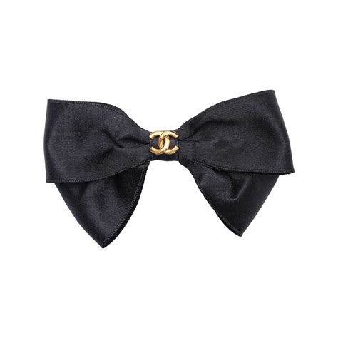 chanel hair clip fake|chanel bow tie for hair.